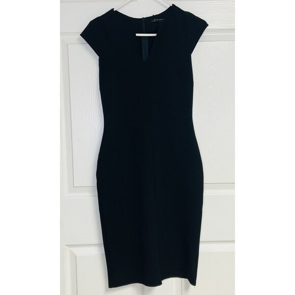 Zara Dresses & Skirts - Zara Woman Basic Sleeveless Black Unlined Sheath Dress Small Pullover V-neck